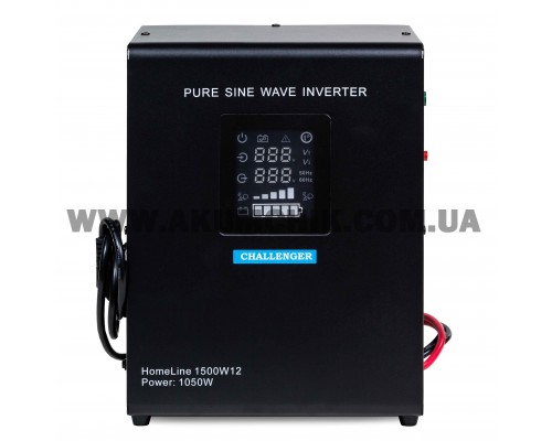 ДБЖ Challenger HomeLine 1500W12 з правильною синусоїдою, 12В, 1050Вт HL1500W12